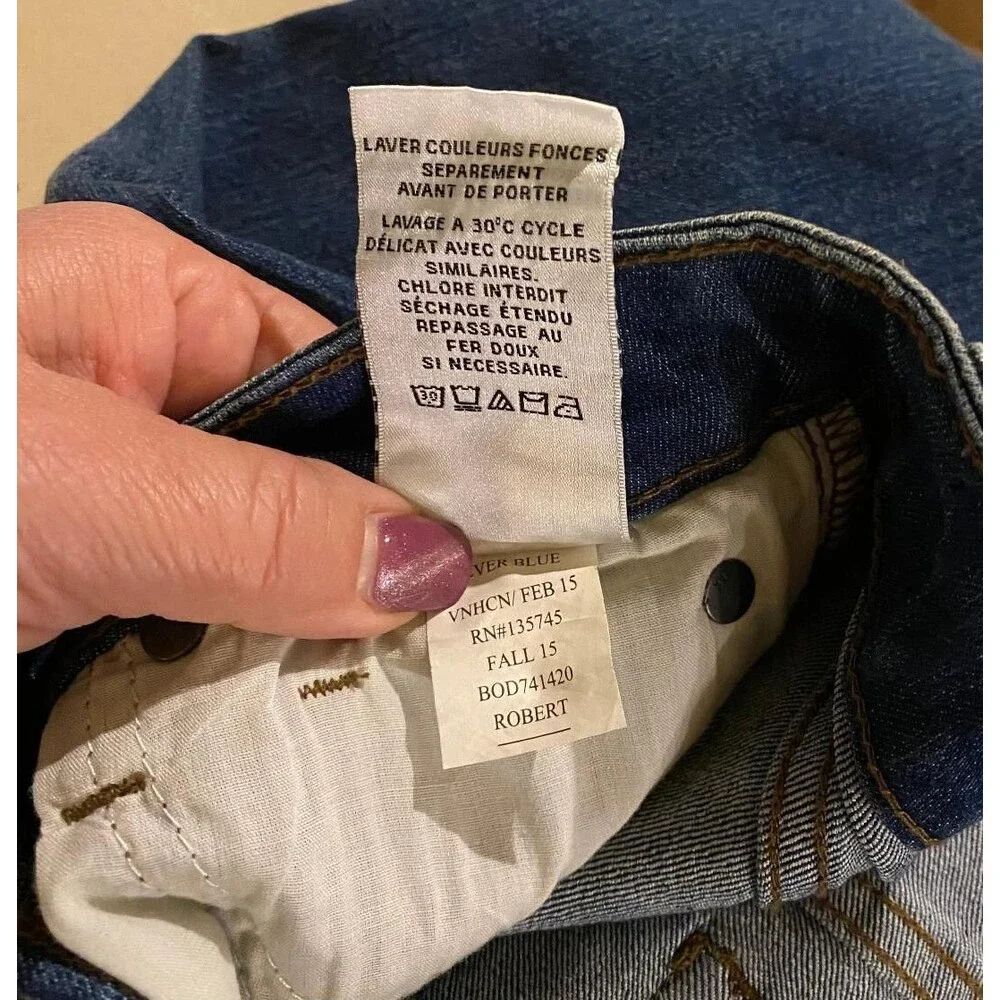 JOE'S JEANS Girls Sz 12 EVER BLUE Straight Leg ROBERT Jeans BOD741420 27X27